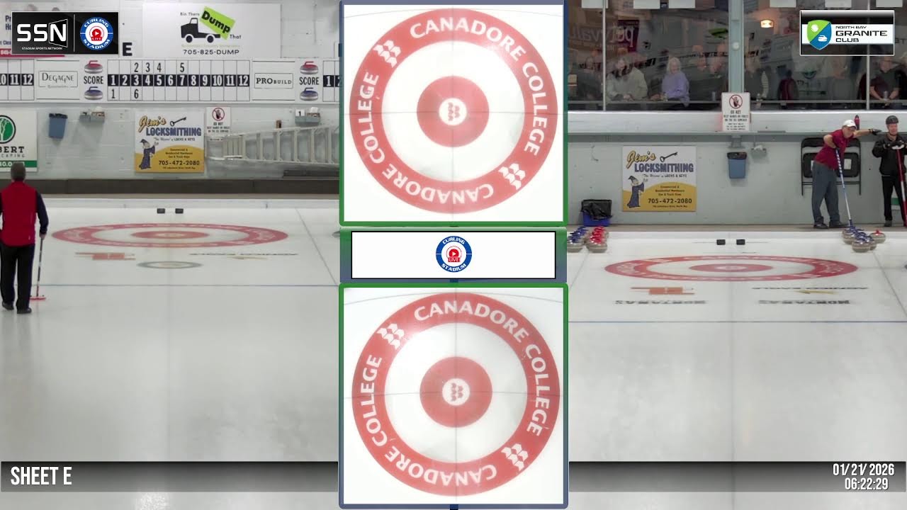 DWM Masters Bonspiel Draw #6, SHEET E | 01-21-26
