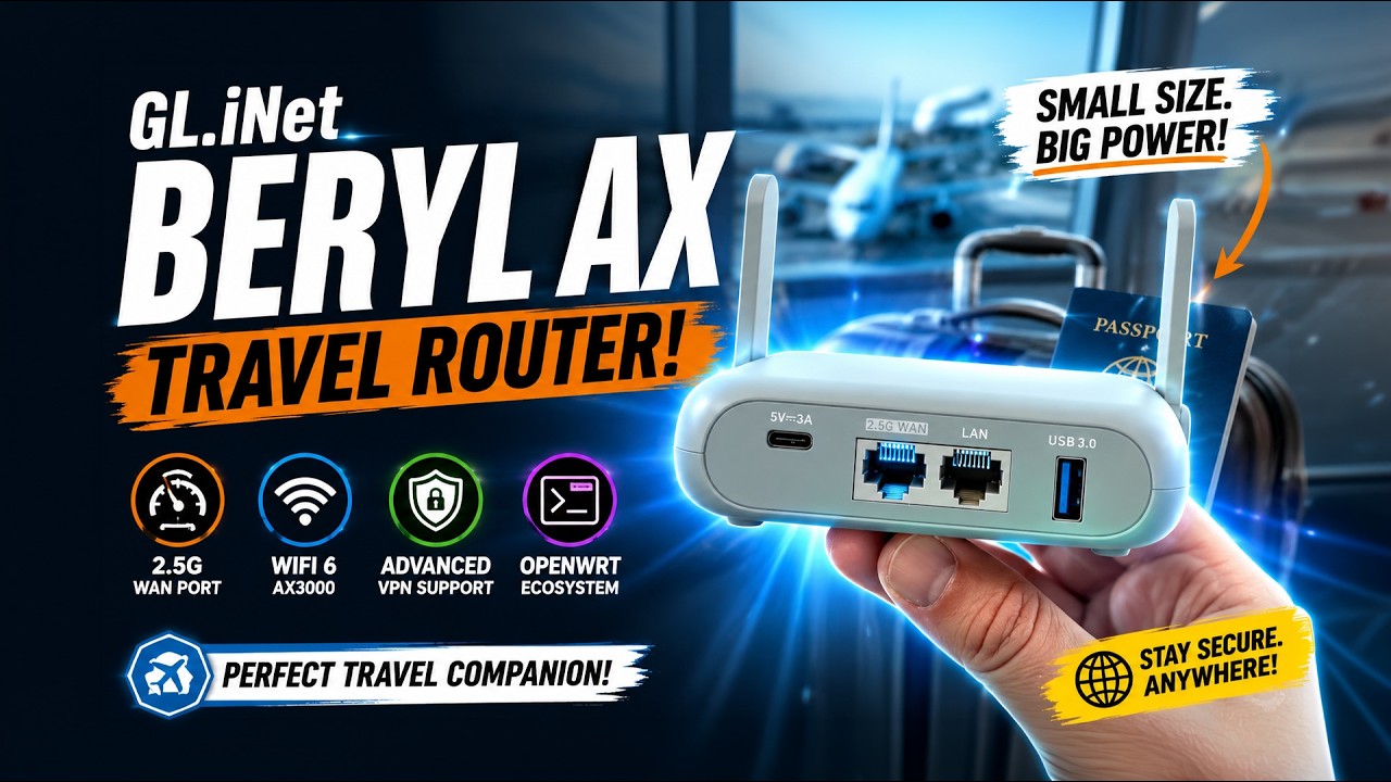 You NEED A TRAVEL ROUTER! |  GL.iNet Beryl AX