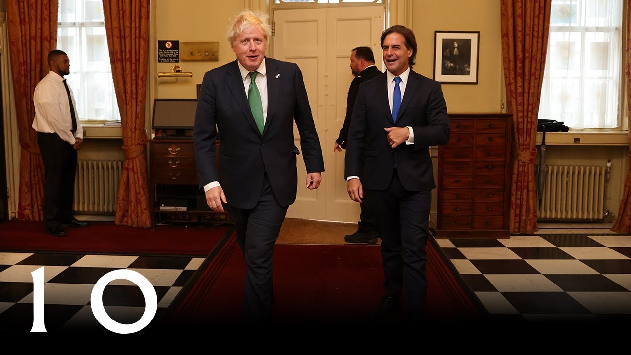 Prime Minister Boris Johnson meets President Luis Lacalle Pou of Uruguay