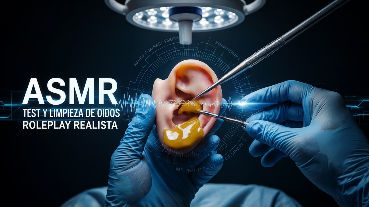 👂 ASMR NERVIOS CRANEALES: Examen y Limpieza de O&iacute;dos - Suave y Relajante (en 4K) 👂