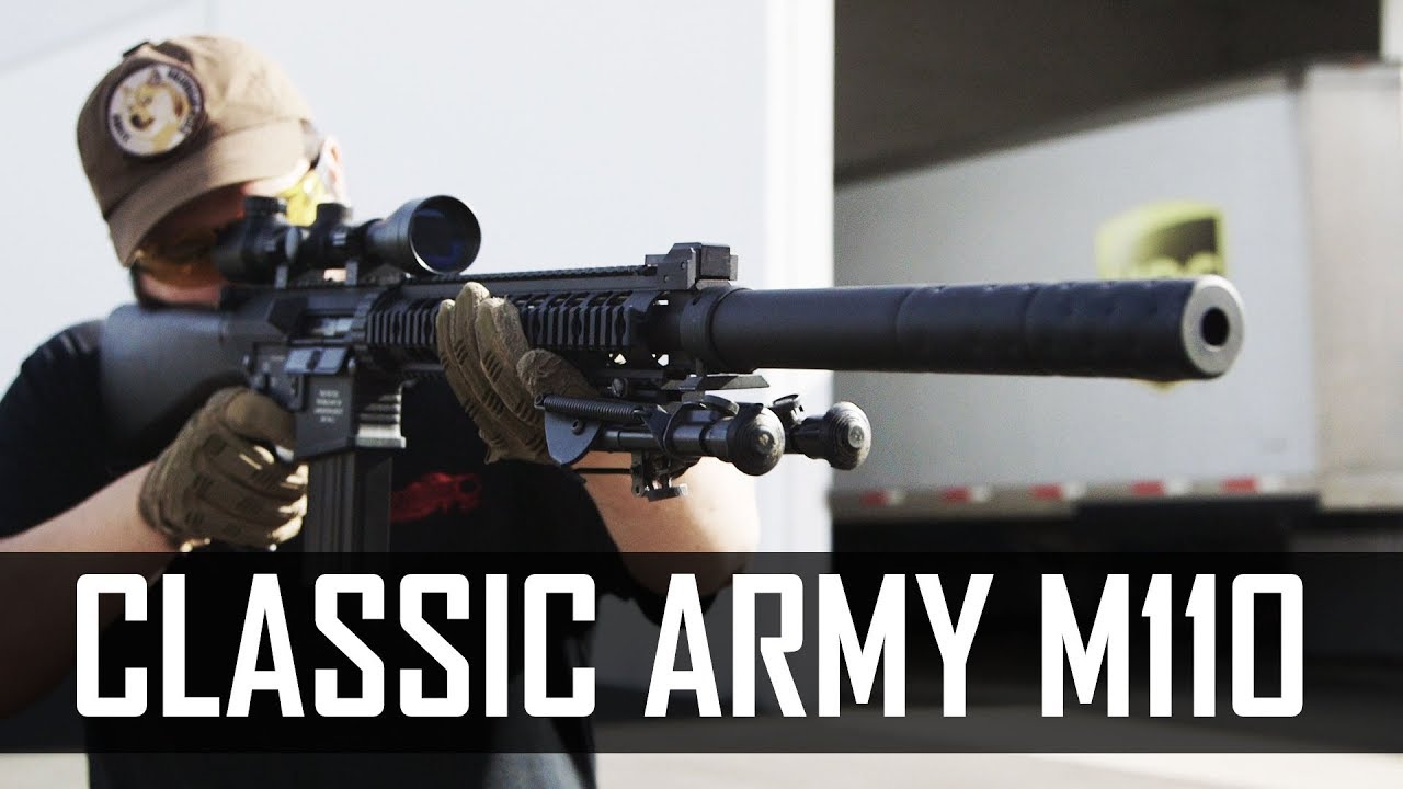 Классическая армейская винтовка M110 ECS DMR! - Страйкбольное снаряжение