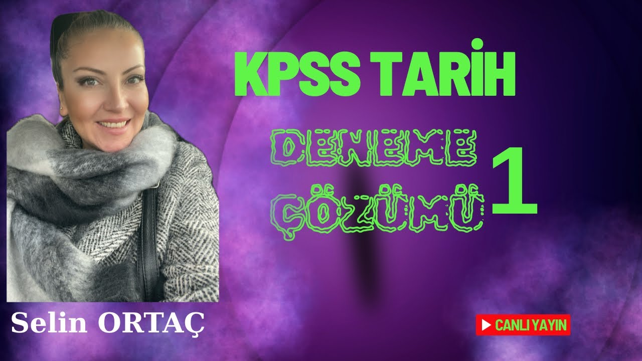 KPSS Tarih Önlisans /Lise TG Deneme Çözümü 1