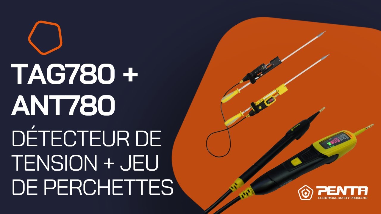 FR - TAG780 + ANT780I - Détecteur basse tension + rallonges
