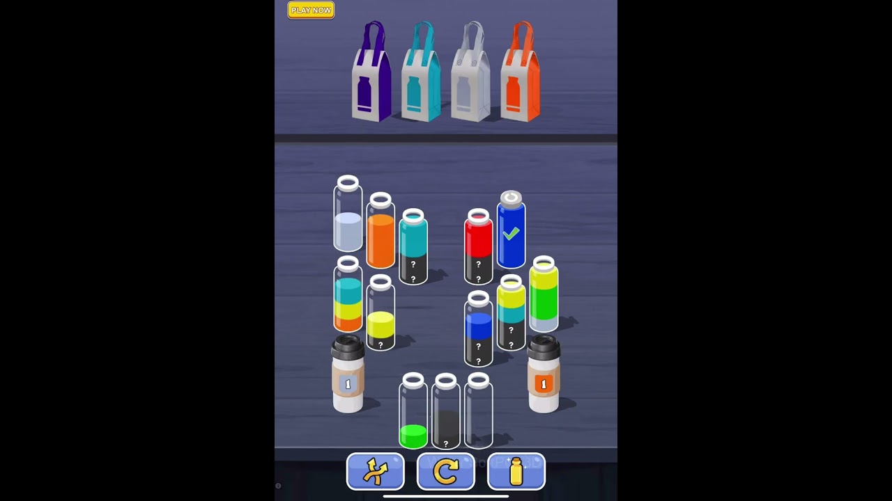 Playing game  “Order Crazy: Sort Magic Match” 