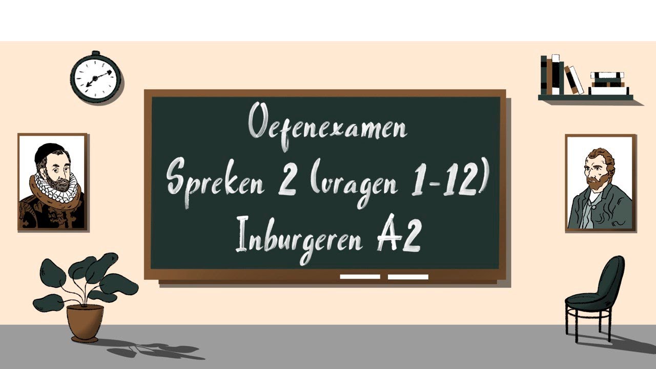 2024 Oefenexamen Spreken 2 (vragen 1-12) - Inburgeren A2