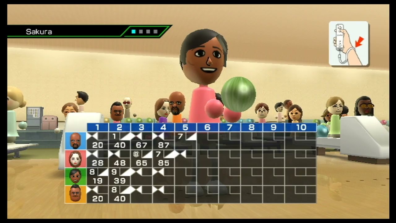 Wii Sports - Bowling: 4-Player Match #12