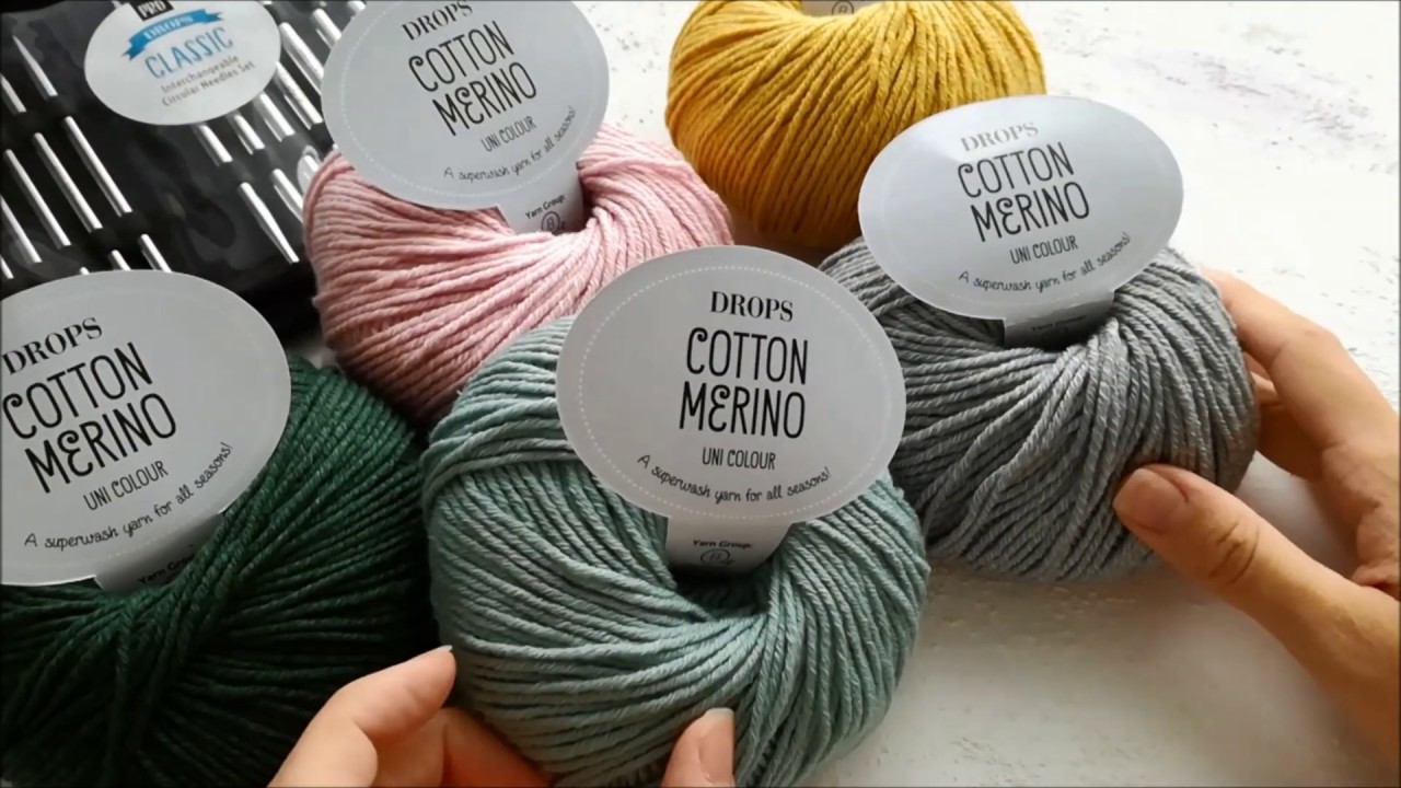 DROPS много пряжи, обзор Cotton Merino