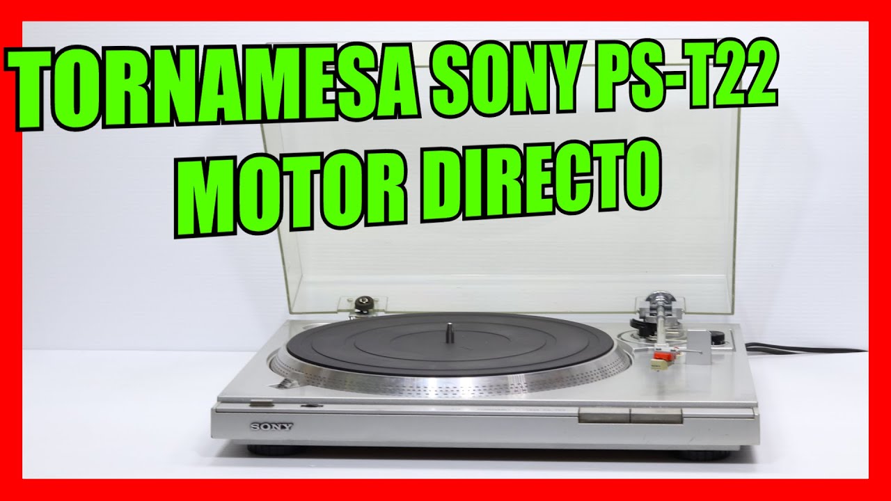 TORNAMESA SONY PS-T22 DIRECT DRIVE (video de funcionamiento para su venta) #tornamesas