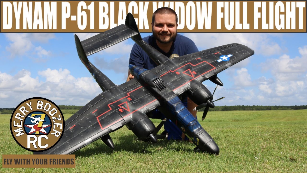 Dynam P-61 Black Widow 1500mm Wingspan - PNPDynam P-61 Black Widow 1500mm WingspanFull Flight