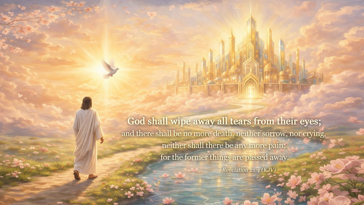 God Shall Wipe Away All Tears | Revelation 21:4 (KJV) | Peaceful Scripture for Rest (1 Hour)