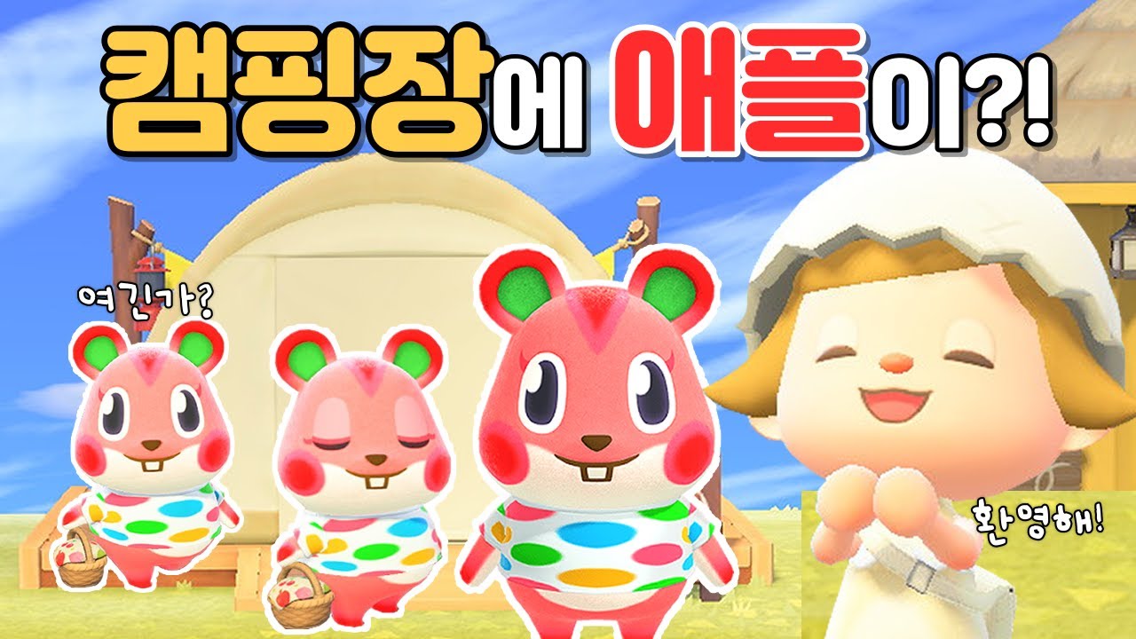 주섬주섬에 애플이왔어요! 방출 주민은... | 모동숲 일상 ACNH