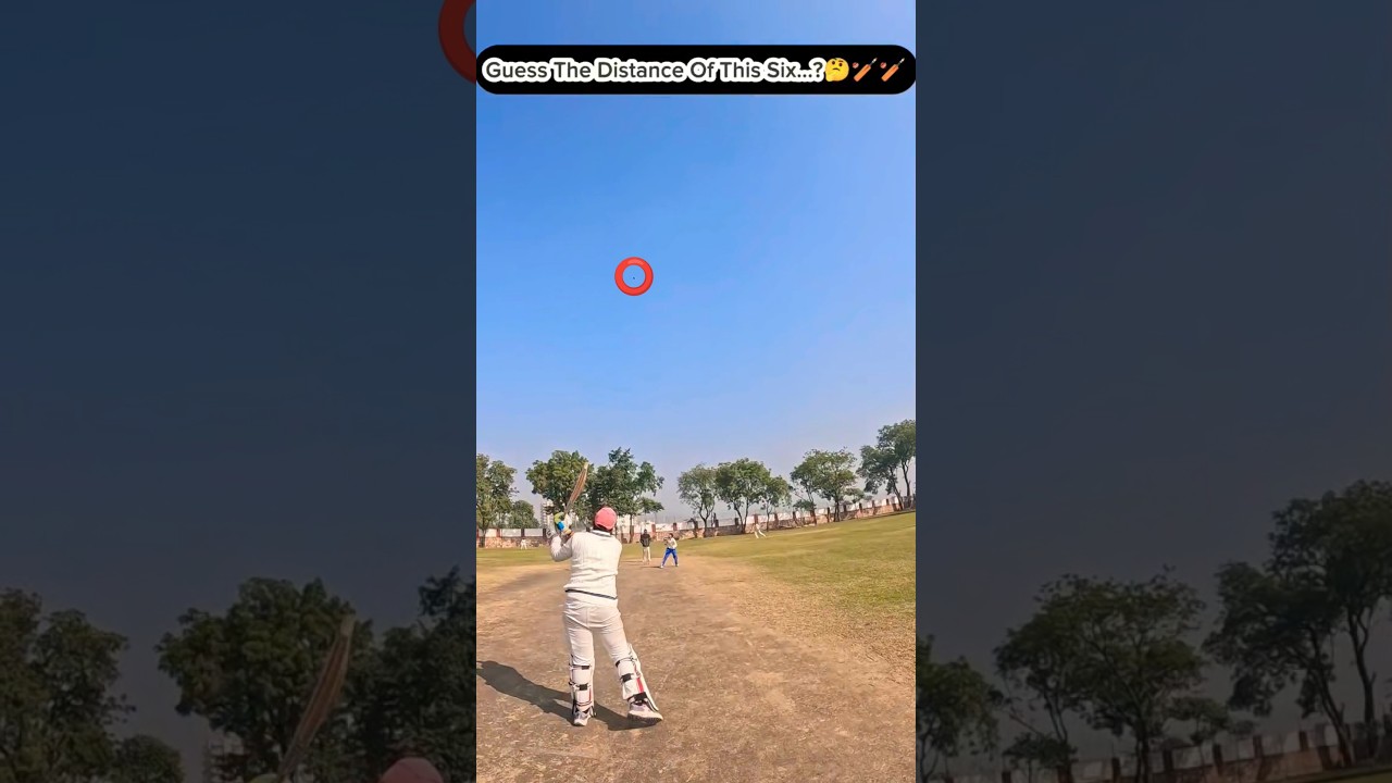 Guess The Distance or This Six...?😳🙋🤔🏏