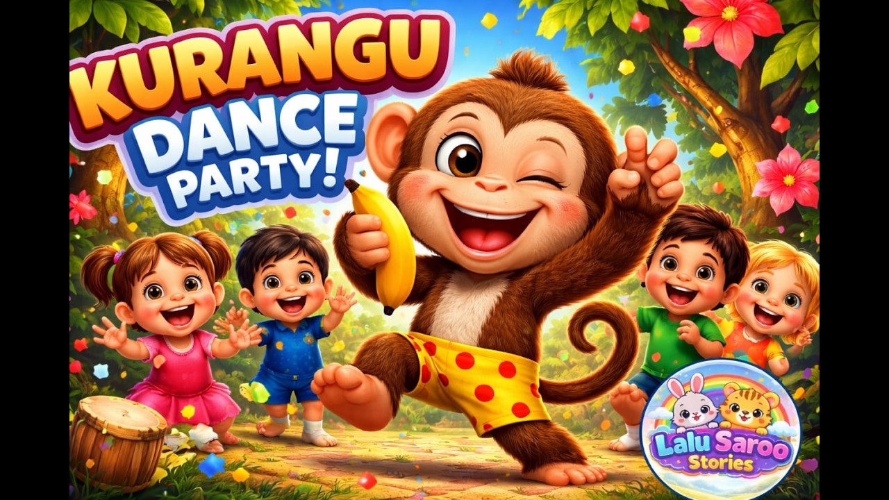 Kurangu Dance 🐒 | Funny Monkey Dance Tamil Song | Kids Fun Video | @LaluSaroo