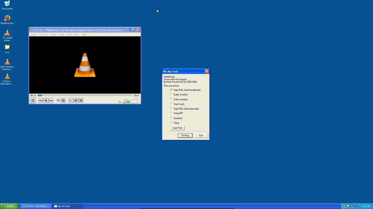 Windows FLP (XP Version Lite SP2) BSOD part 1