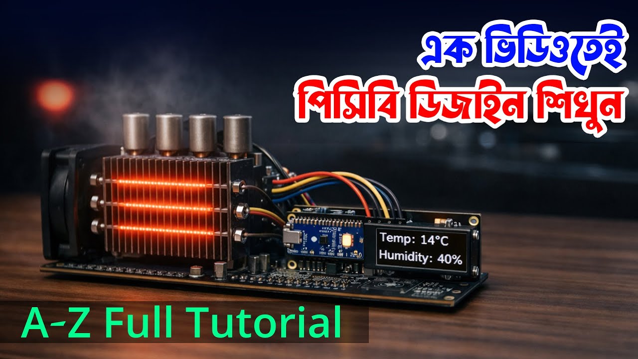 এক ভিডিওতেই পিসিবি ডিজাইন শিখুন PCB Design Bangla Tutorial A to Z