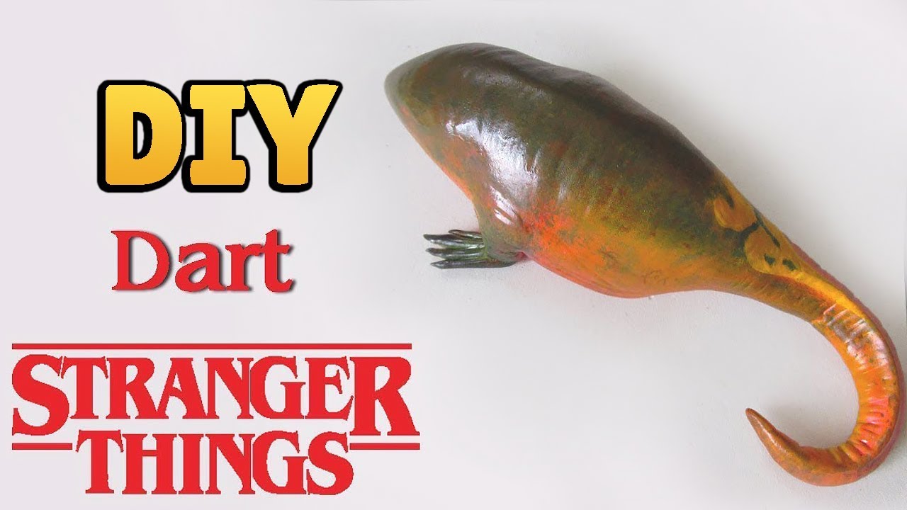 DIY: Como Fazer o seu DART de STRANGER THINGS em Biscuit ou Clay | Ideias Personalizadas - DIY