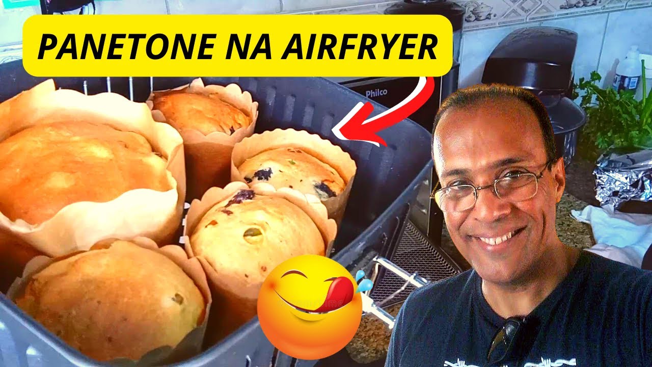 Receita de Panetone na Airfryer. Fácil de fazer!!!