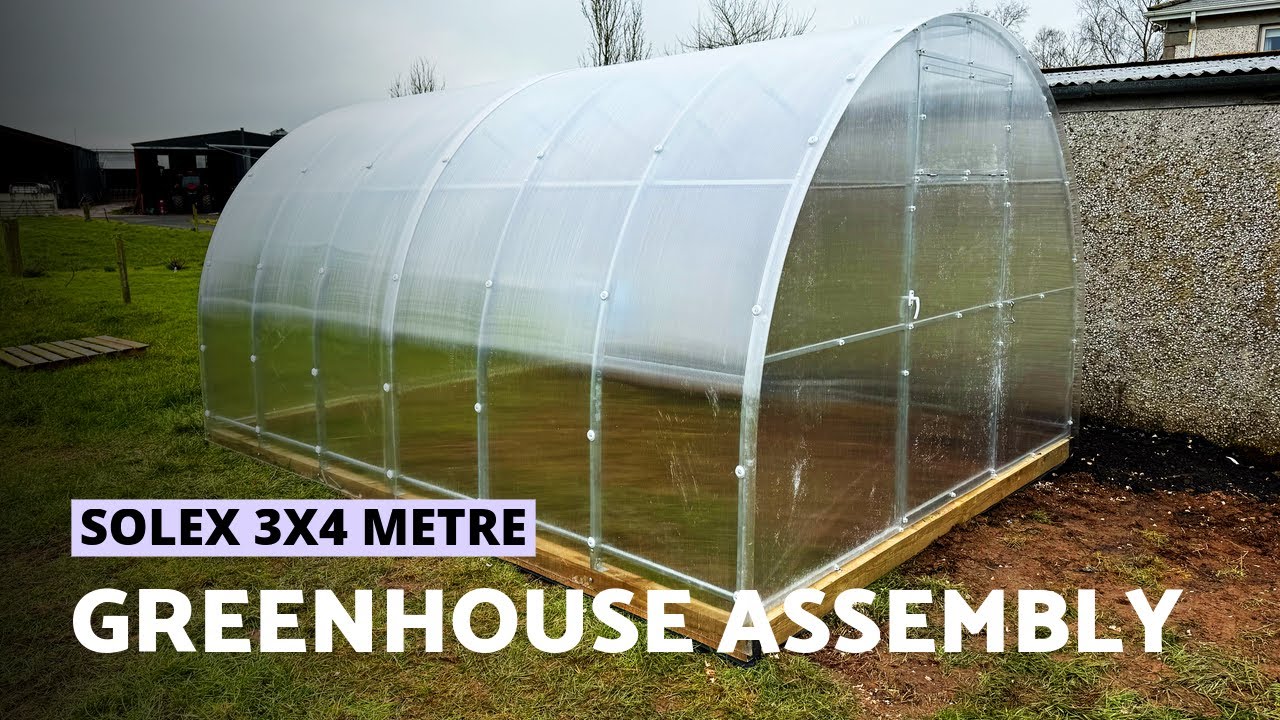 Polycarbonate Greenhouse Solex 3x4 m | How to Assemble | Intro + Time Lapse