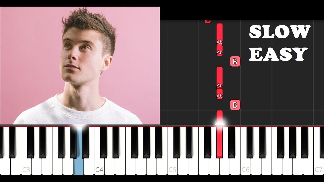 Alec Benjamin - Let Me Down Slowly (SLOW EASY PIANO TUTORIAL)