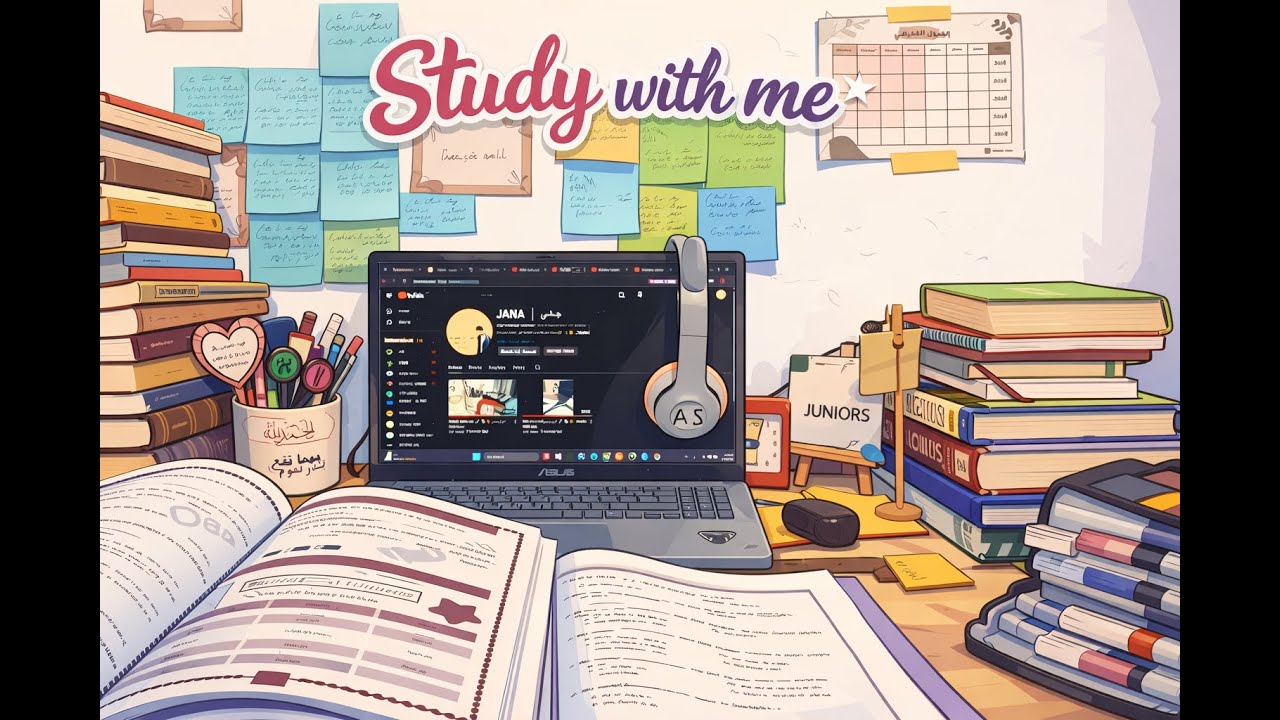 Study with me | ادرسوا معي توجيهي 08|09 📚✏️🔥