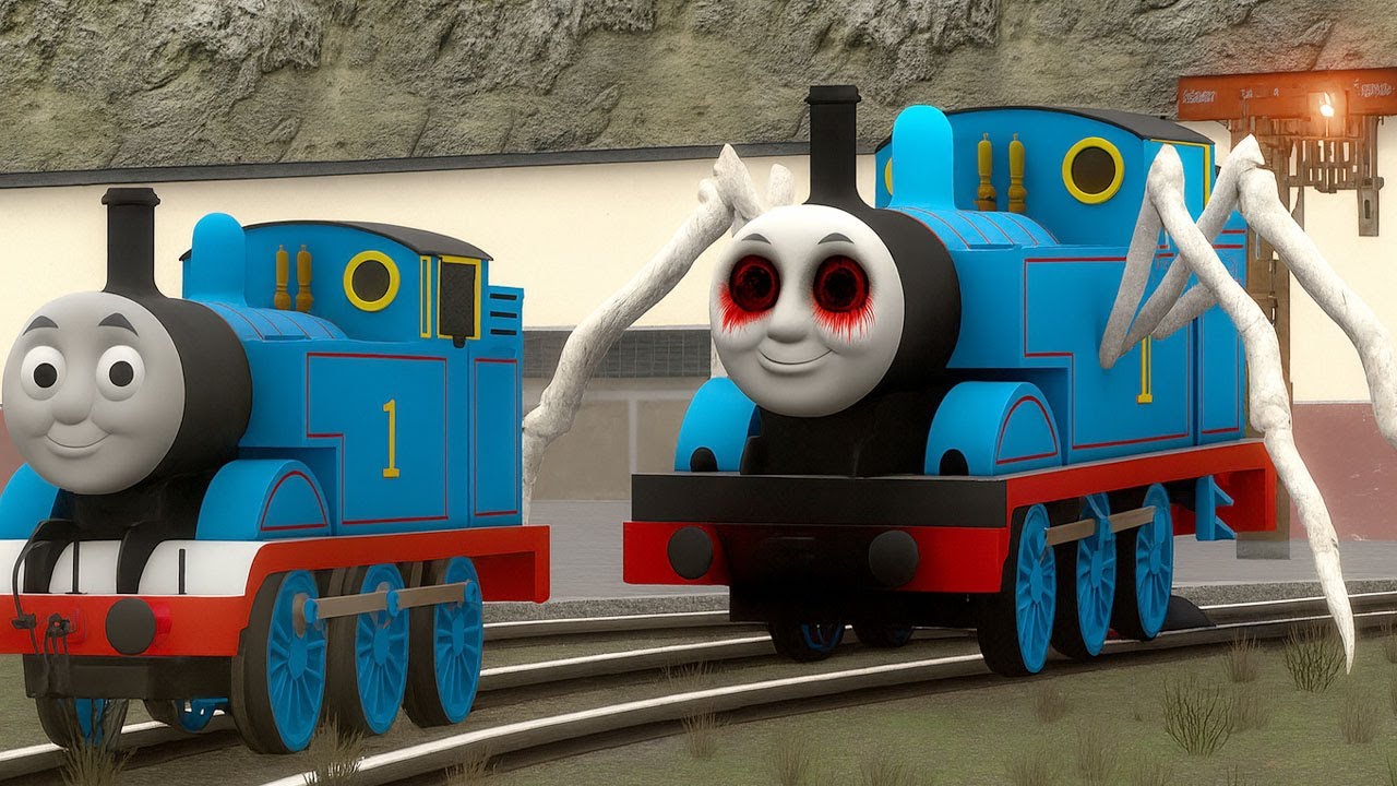 Building a Thomas Train Chased By Cursed Thomas Train Eater in Garry's Mod !!!