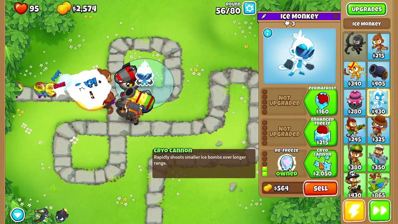 Bloons TD6 Unedited Walkthrough - Monkey Meadow Half Cash