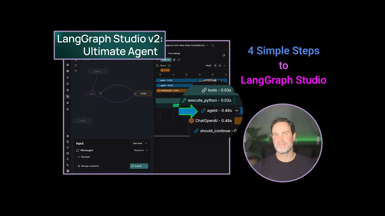 LangGraph Agent Studio - Visualize A pandas Agent