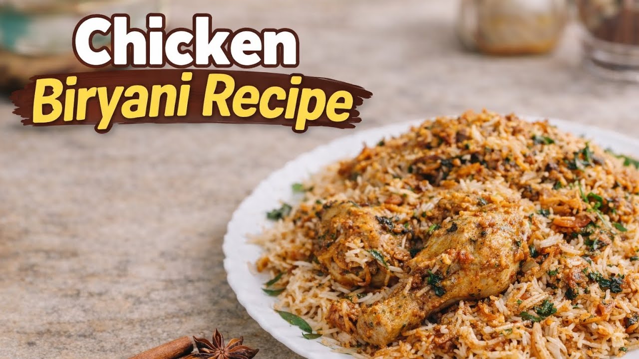 🍗 Chicken Biryani Recipe | Hotel Style Dum Chicken Biryani at Home | Step by Step @FoodFantastik 