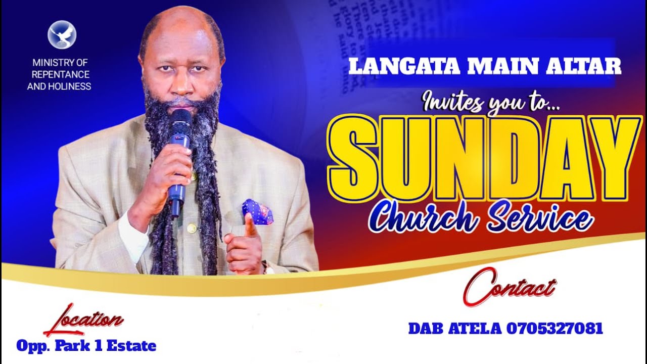 LANGATA MAIN ALTAR SUNDAY SERVICE  25TH JAN 2026