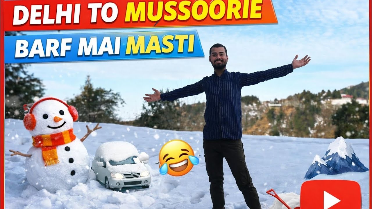 Barf Me Girte-Padte, Lekin Maza Aaya 😄