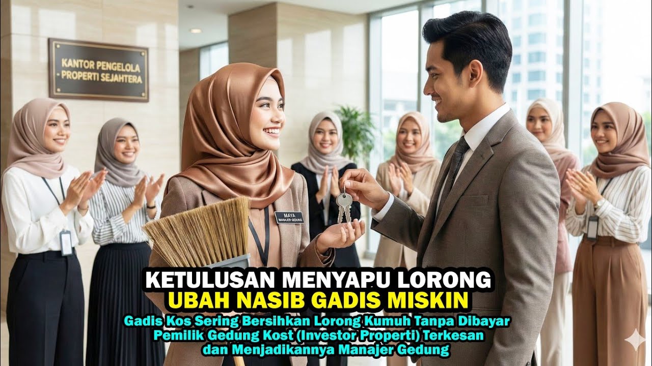 AKSI TULUS GADIS KOS MEMBERSIHKAN LORONG KUMUH BUAT BOS TERKESAN KINI JADI MANAJER GEDUNG... 