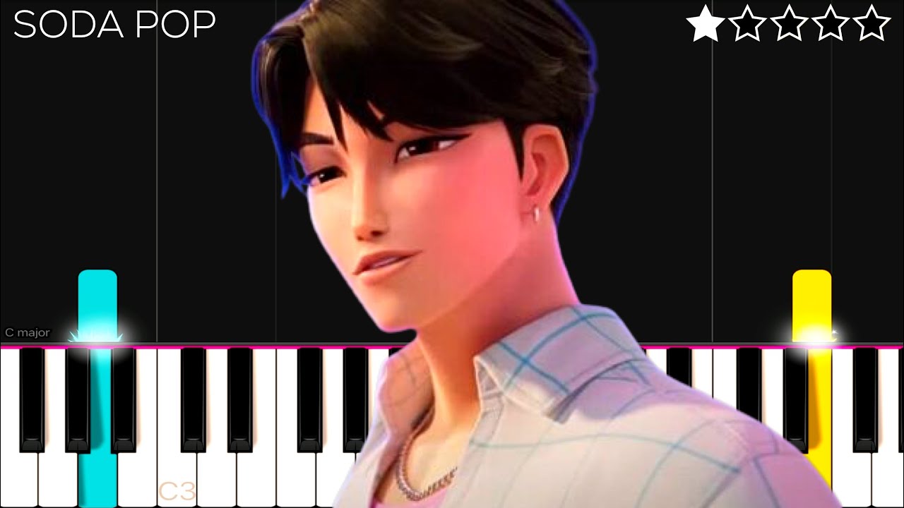 SODA POP - KPop Demon Hunters | EASY Piano Tutorial