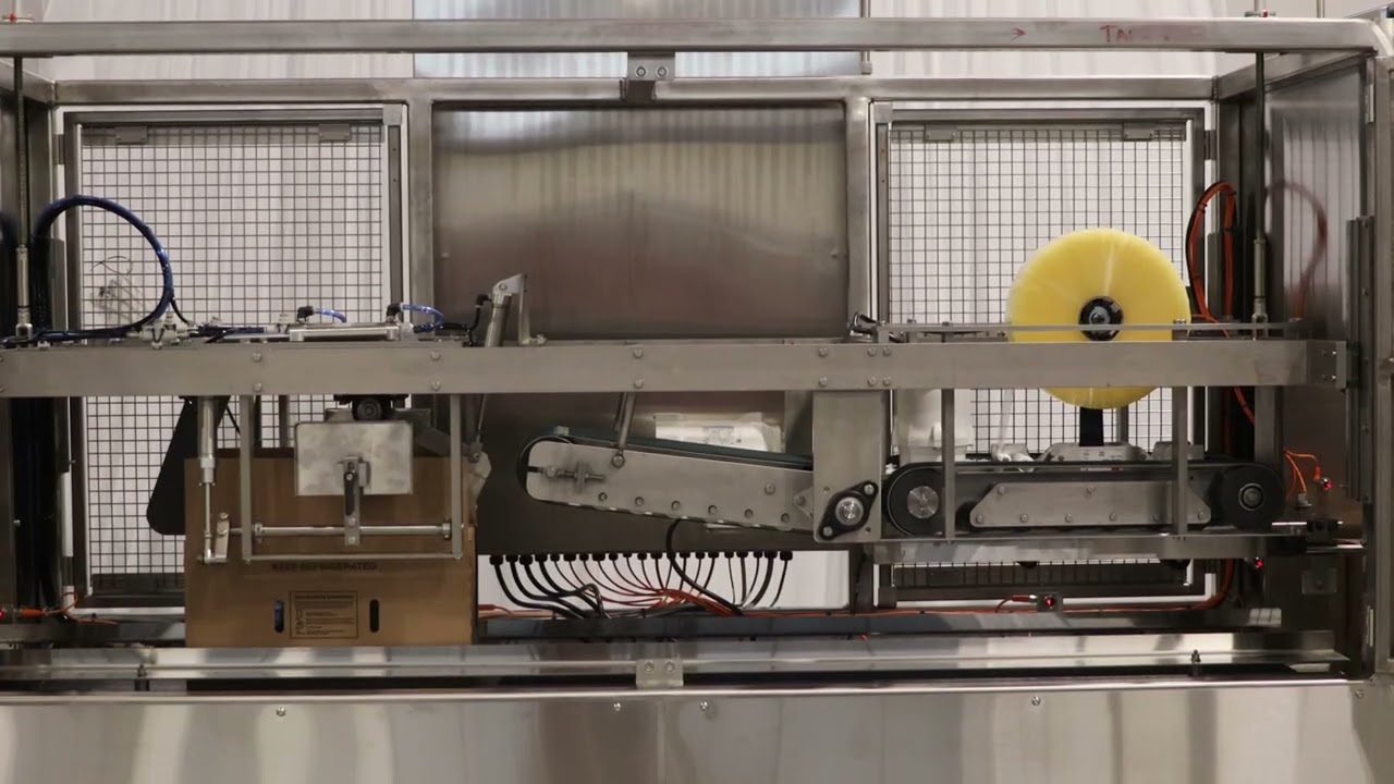 Hamrick Packaging Systems-TT25-C:Custom Case Sealer for Overstuffed Cases and a Washdown Environment