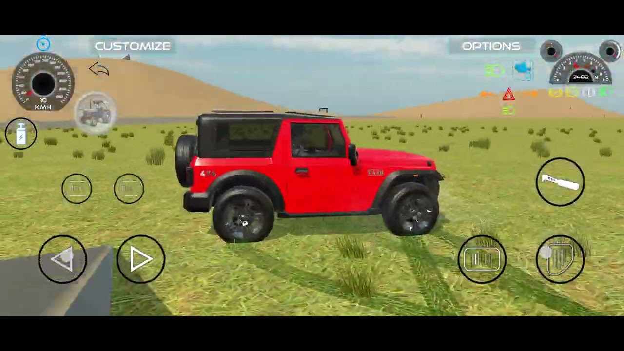 Drive  Thar and Unloading Stone From Dumper in Game #jcb #tractor #dumper #truck#gamingvideos