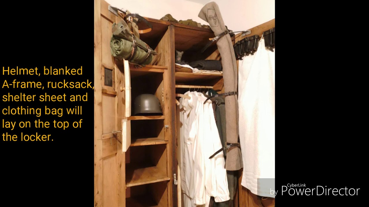 HEERESUNTERKUNFT - Set up a German WW2 locker
