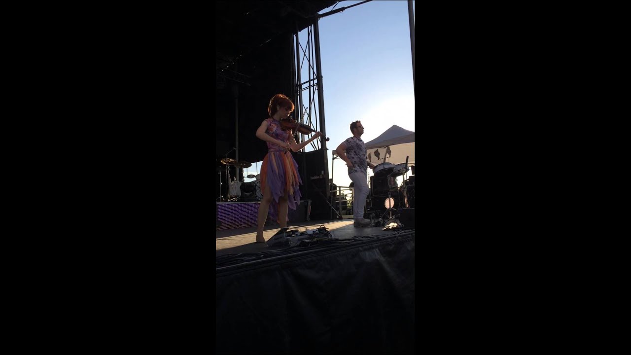 Lindsey Stirling - Song of a Caged Bird (acoustic) Boise Outlaw Field