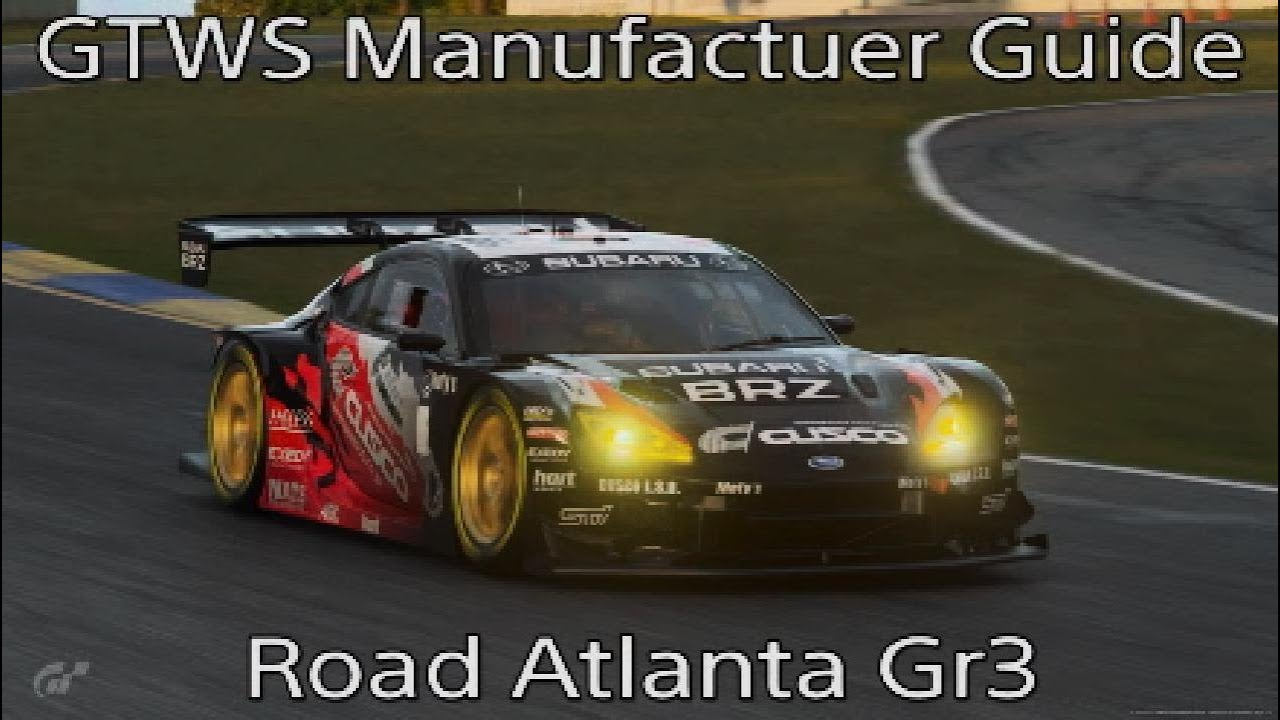 GTWS Manufactuer Guide Round 1 - Road Atlanta Gr3 - Gran Turismo 7