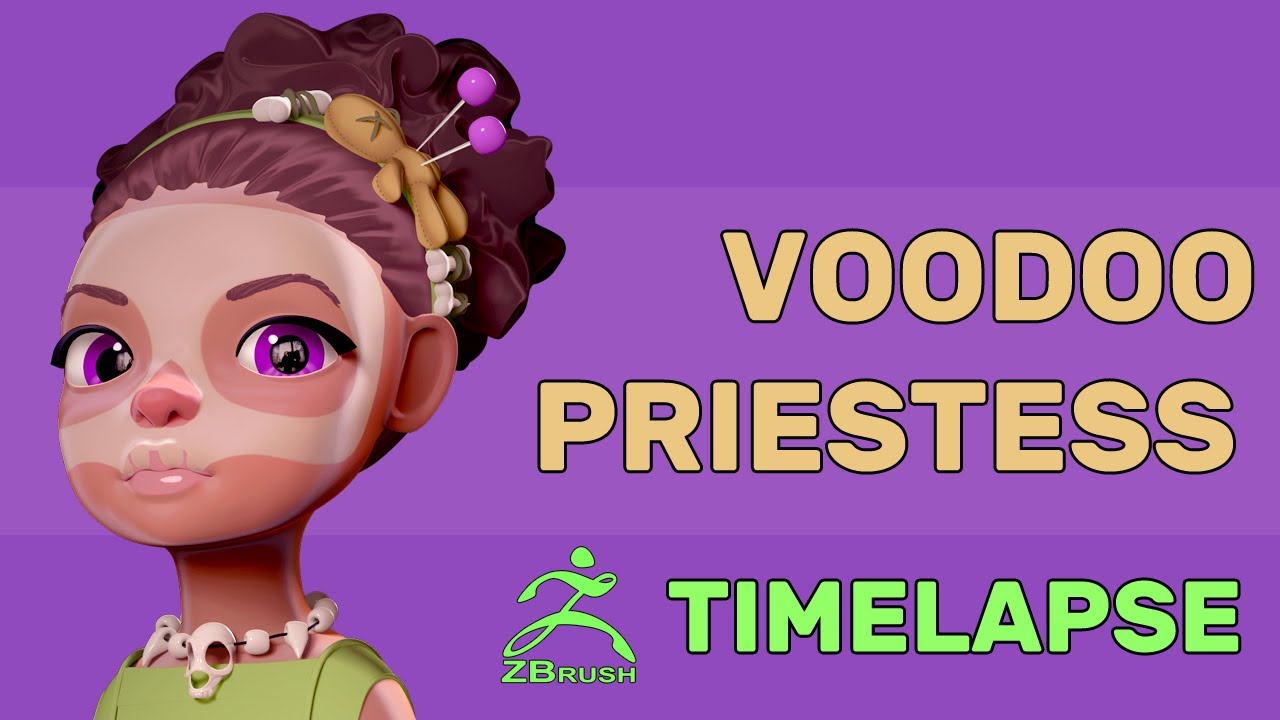 Voodoo Priestess | Pixologic ZBrush 2019 Timelapse