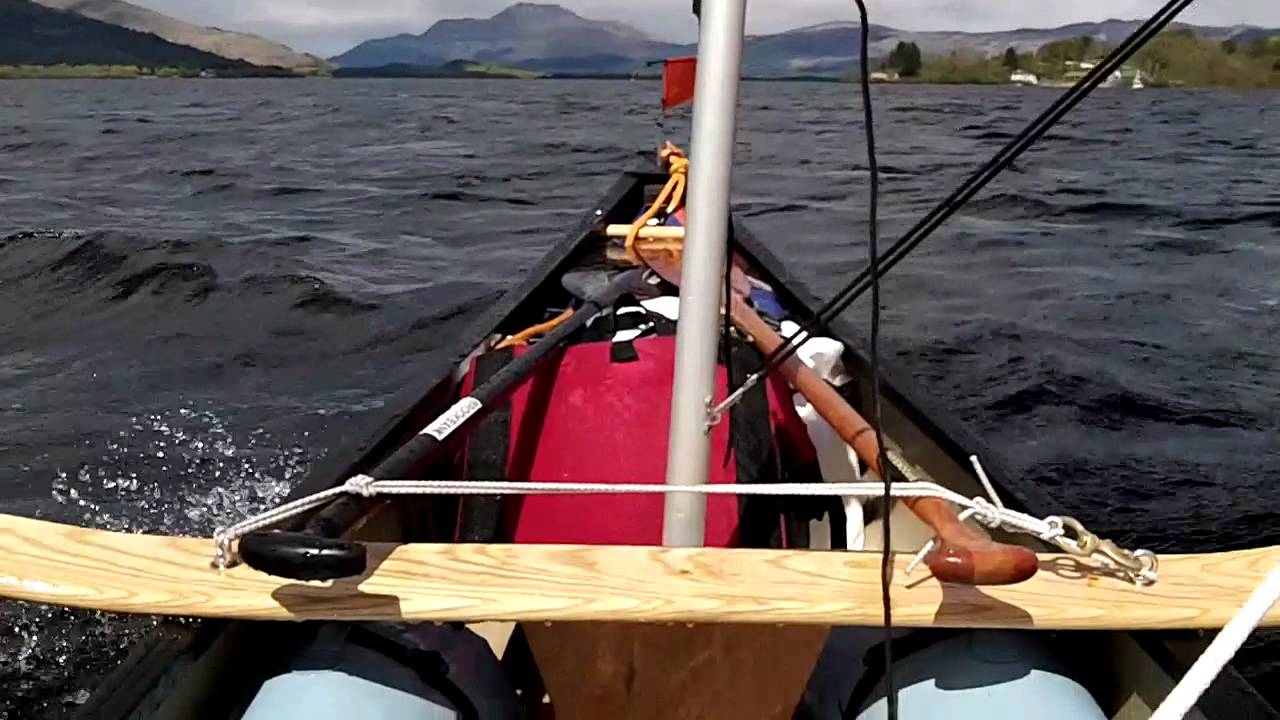 Solway Dory Expedition Bermudan Rig on Loch Lomond.