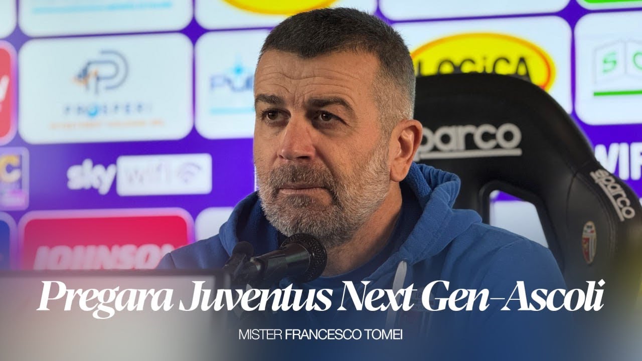 Mister Francesco Tomei | Pregara Juventus Next Gen-Ascoli | Ascoli Calcio