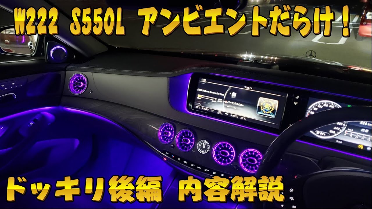 (後編) 高額請求ドッキリ！W222 S550L RGBだらけにしてみました！