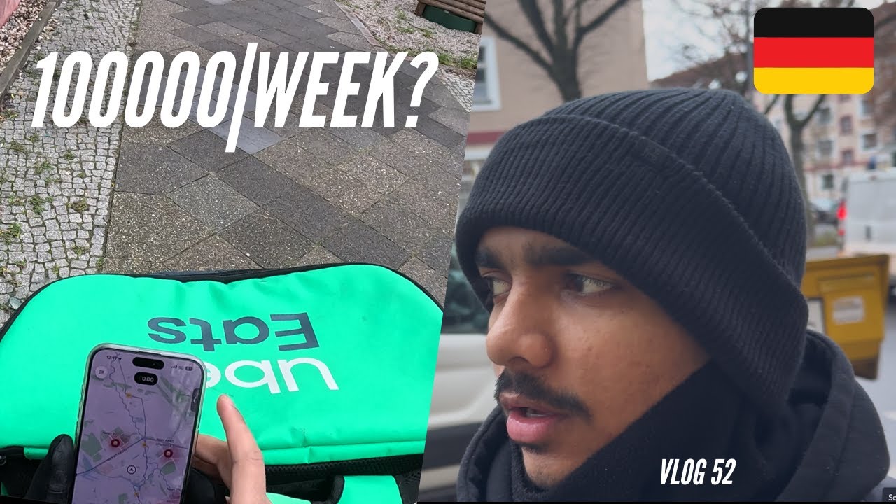 Uber Eats in Europe🇪🇺 | Riding jobs in germany for International students | Vlog 52