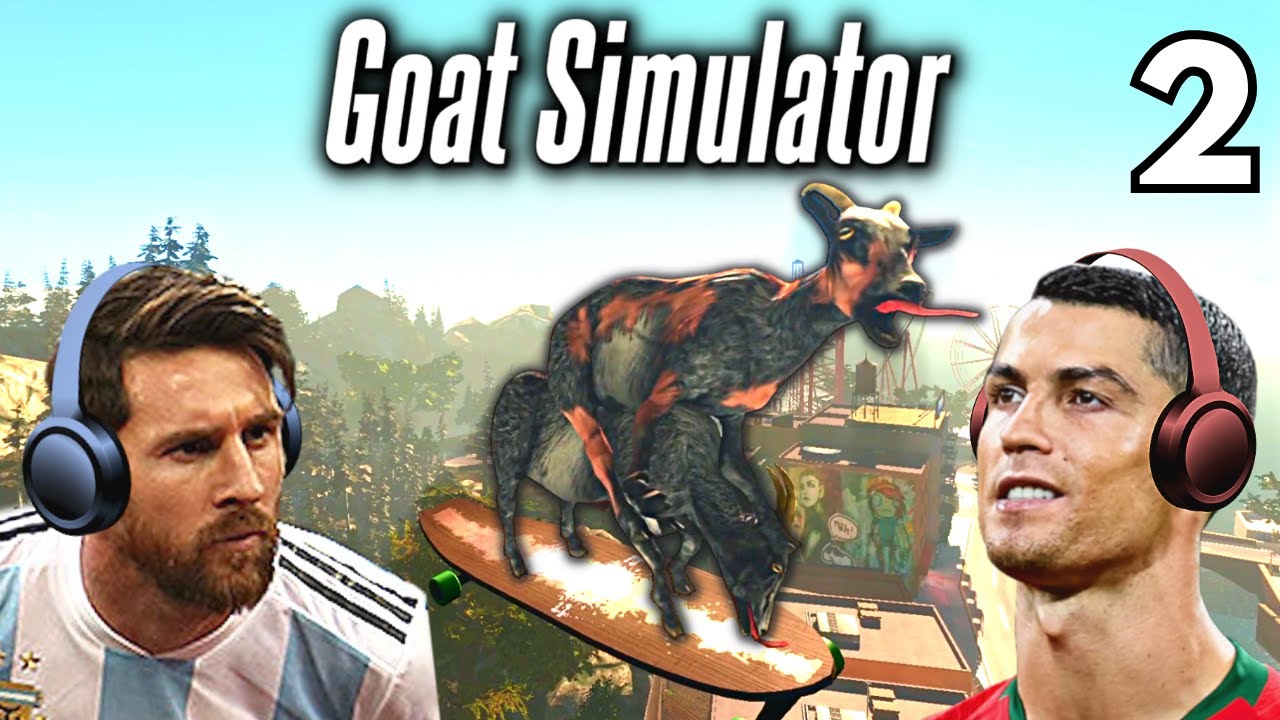 Messi & Ronaldo play GOAT SIMULATOR!