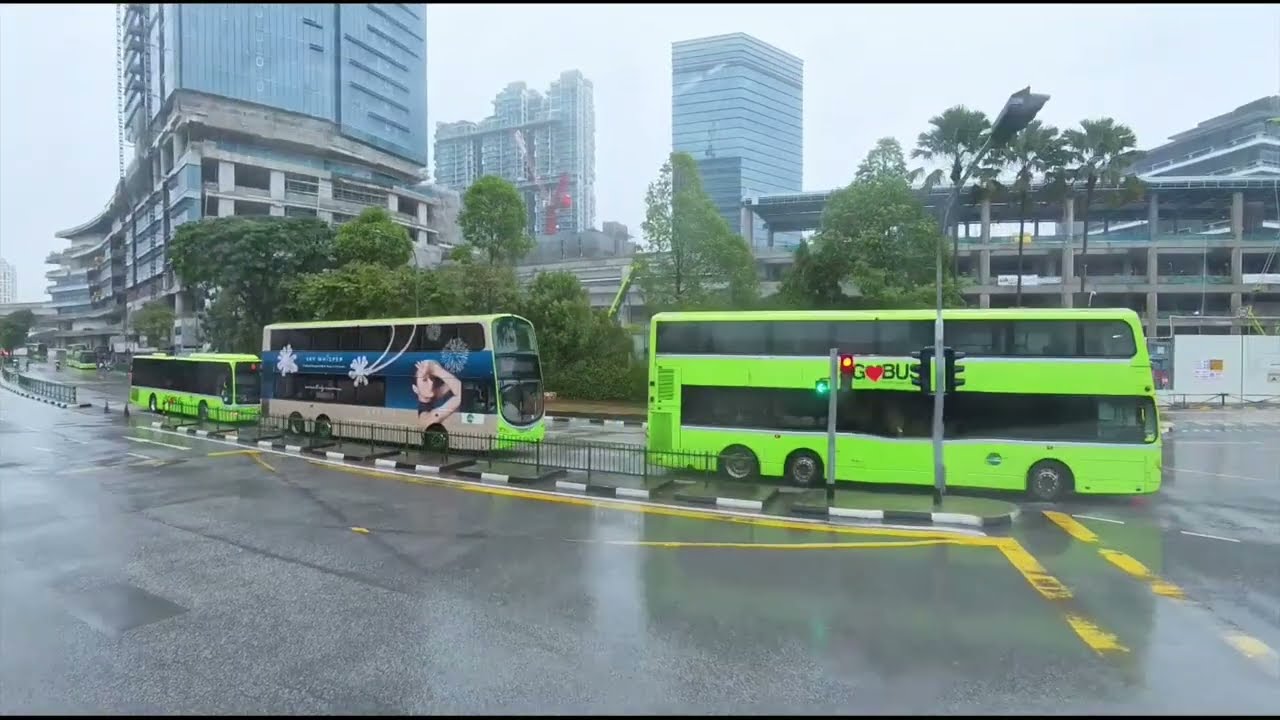 Bus ride on service no. 51 | Jurong East Interchange to Sims Ville | Singapore