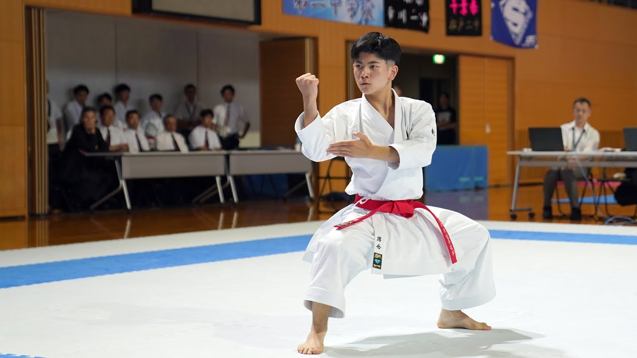 男子個人形決勝戦 落合蓮選手 スーパーリンペイ 第27回関東中学生空手道選手権大会