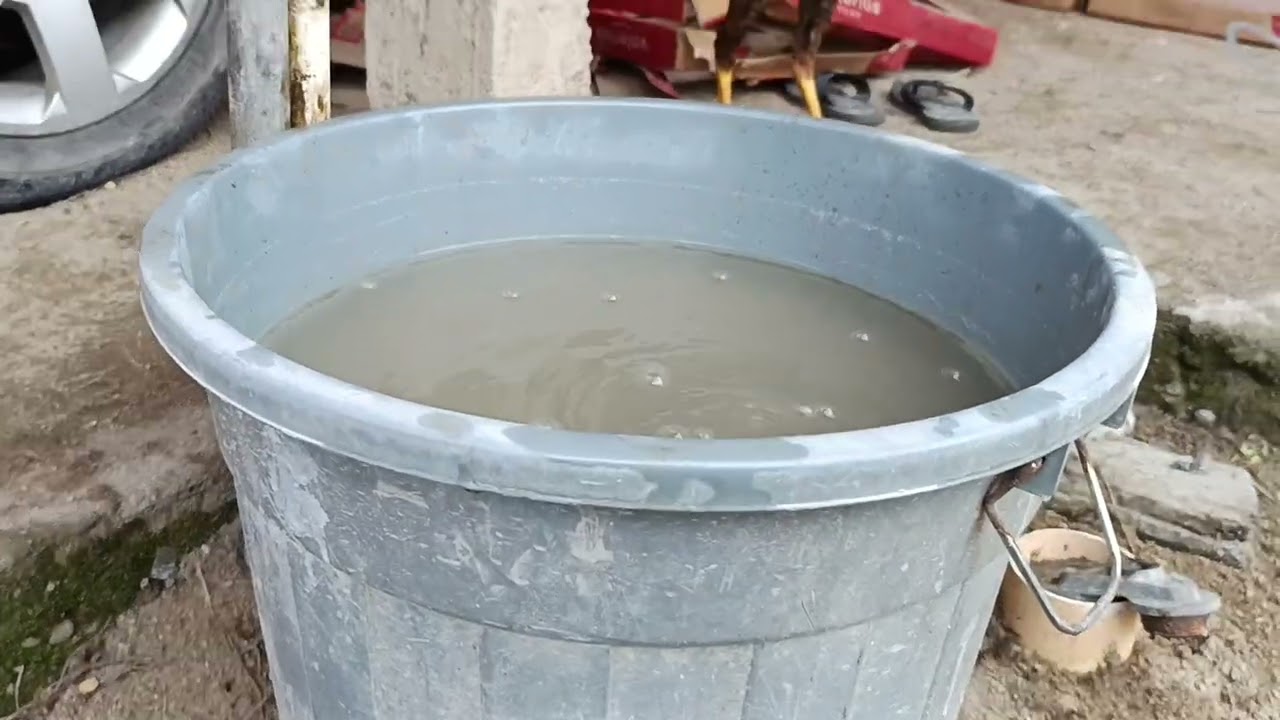 tutorial sederhana membuat adonan semen untuk acian tembok