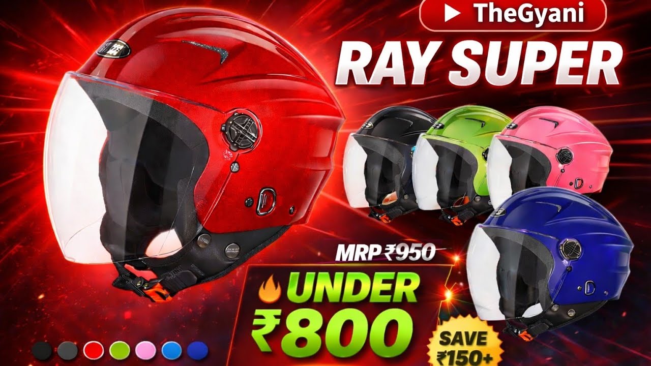 ₹950 Helmet at ₹800 😱 Studds Ray Super Honest Review | Worth It? #Helmets #StuddsHelmet #Steelbird 