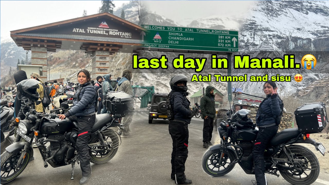 21 February 2026 Today, manali snow update video attal tunnel rohtang sissu update rider ruhi vlog