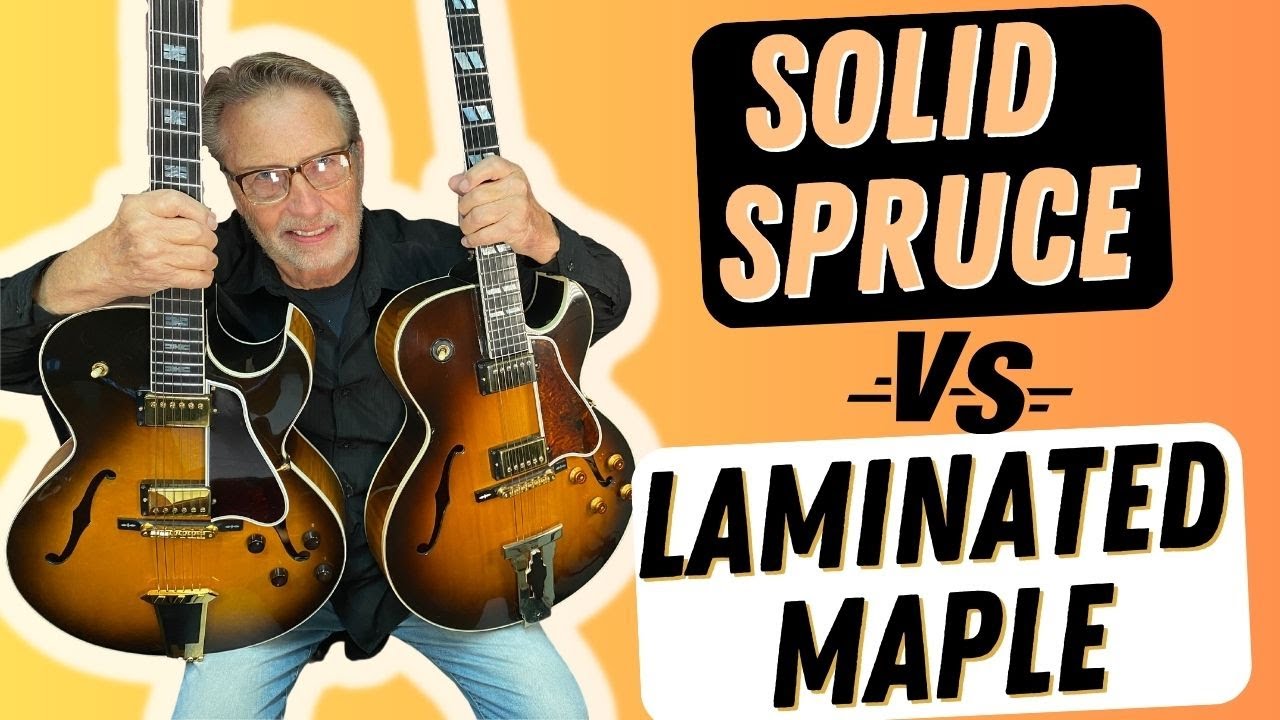 Solid Spruce Gibson ES-775 Vs. Laminated Maple Gibson L4ces