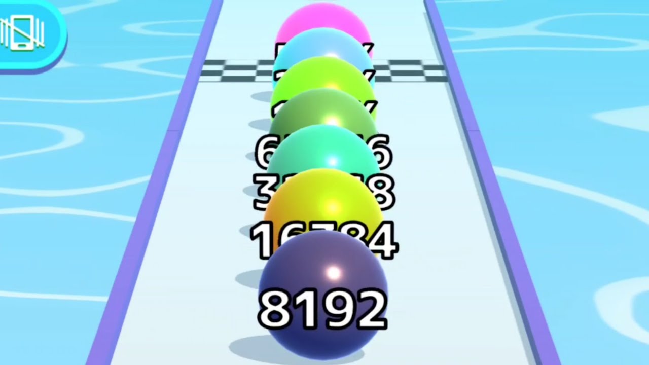 Ball Run Infinity 2048 - All Levels 74 To 100 Gameplay Android iOS